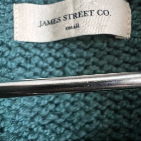 James Street Co Morgan Duel Zip Cardigan in Harbor Blue - Picture 5 of 6
